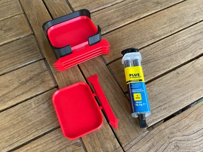 Glue Mixing Tray with Snap‑Off Spatula | V2
