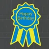 Award Medal happy birthday customize 3D medaglia