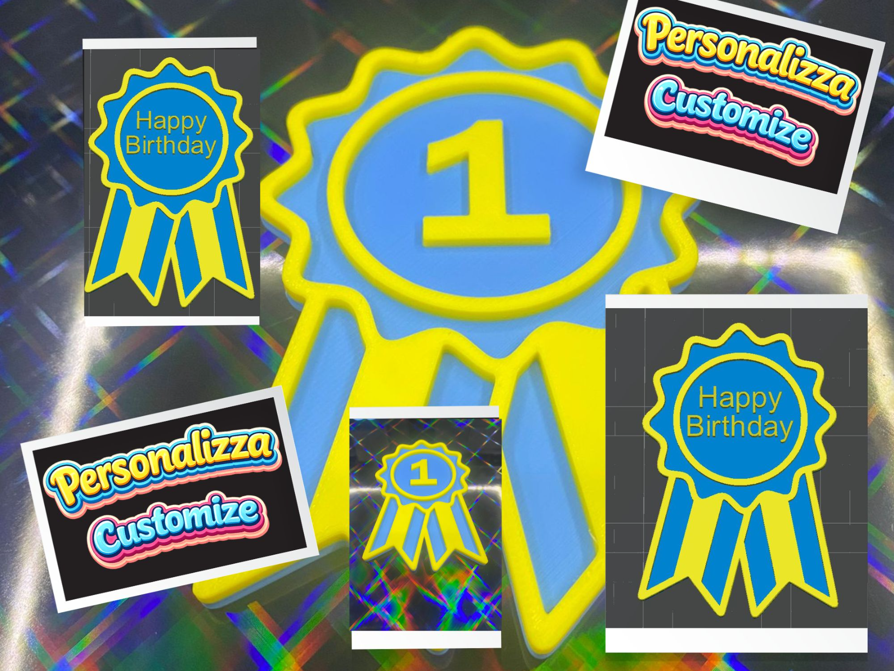 Custom Medaglia Award Medal Nome Personalizzat  3D