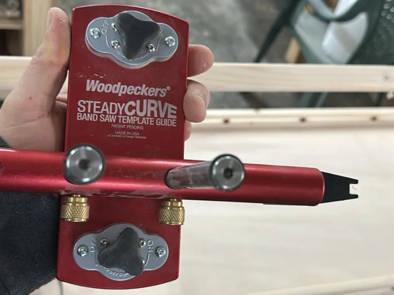 SteadyCurve Band Saw Template Guide  woodpecker