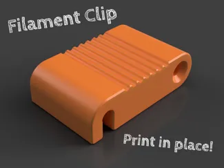 Filament Clip - Print in place