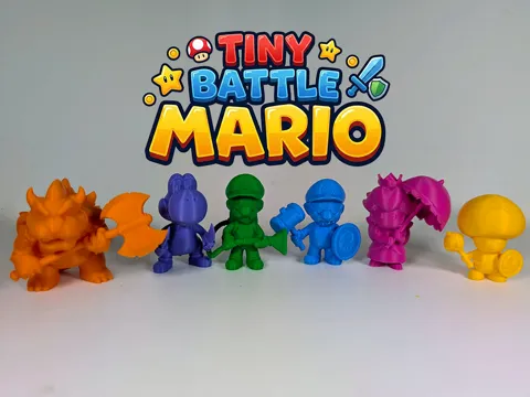 Soporte: Tiny Battle Mario — referencia de MakerWorld