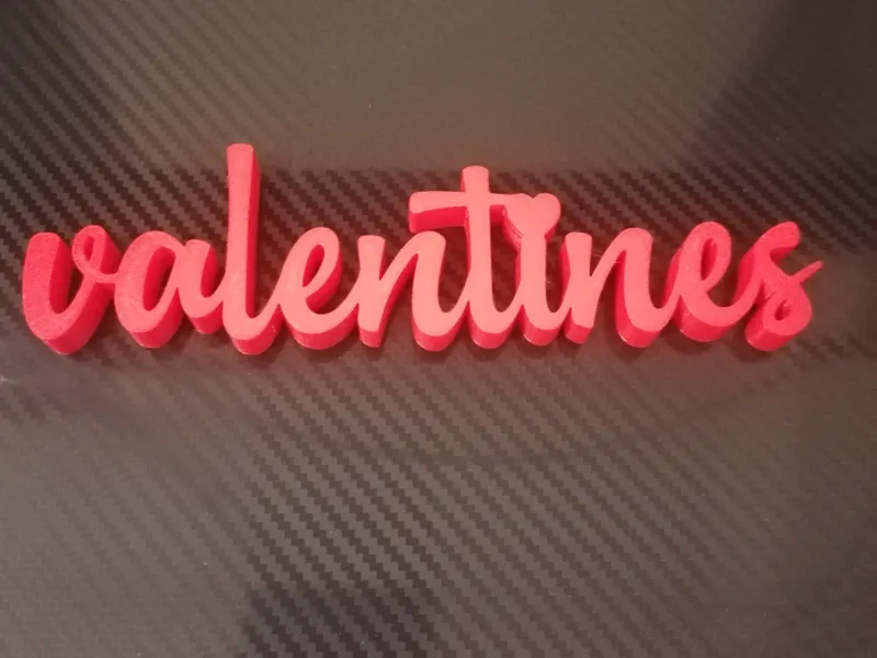 Valentine shelf sign