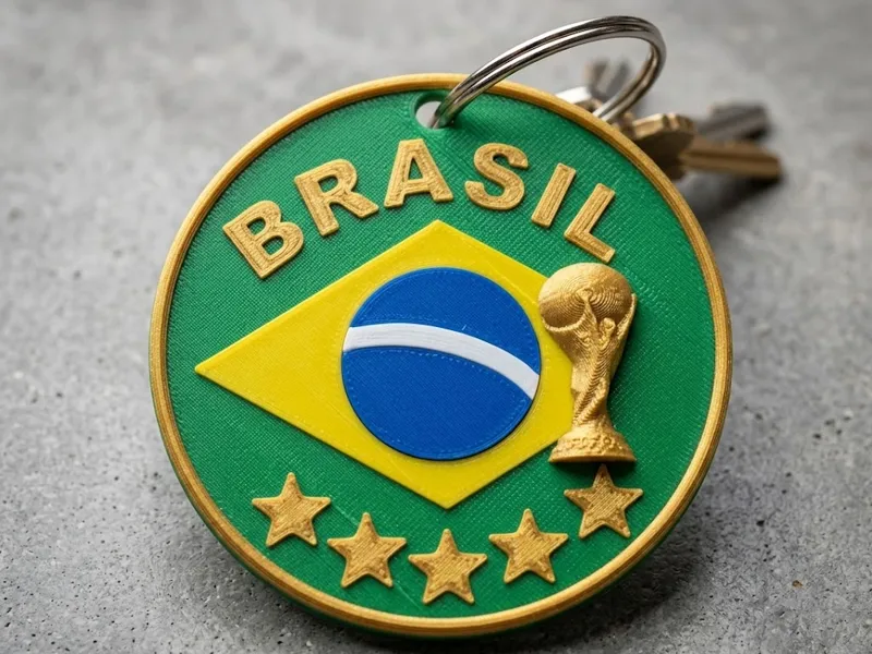 Llavero Brasil – Edición mundial de fútbol 
