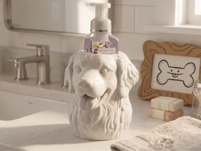 Golden Retriever Bath and Body Works Soap holder