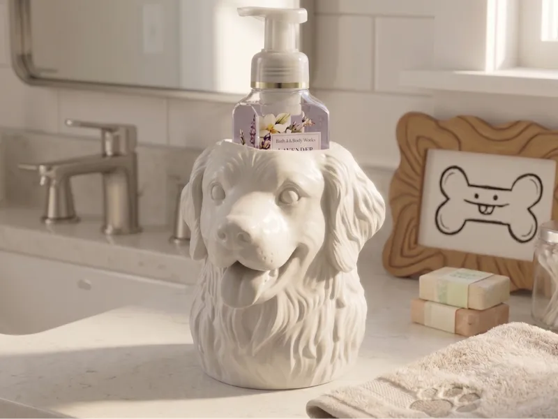 Golden Retriever Bath and Body Works Soap holder
