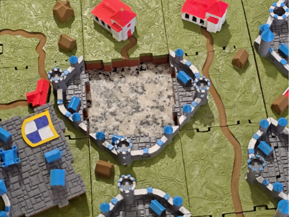 Carcassonne 3D Base Game Magnetic Tiles
