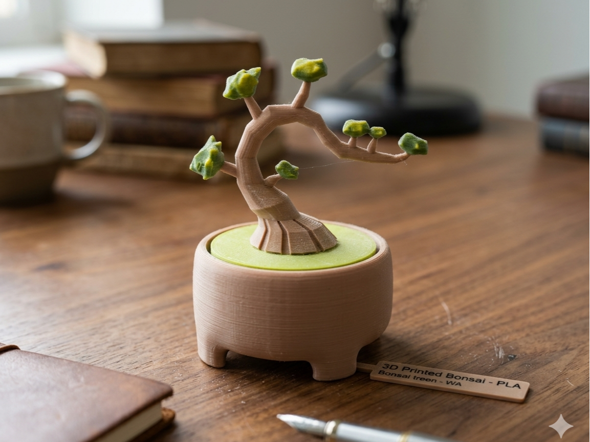 Low-Poly Stylized Bonsai