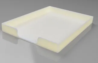 Paper tray for DIN A6 paper size