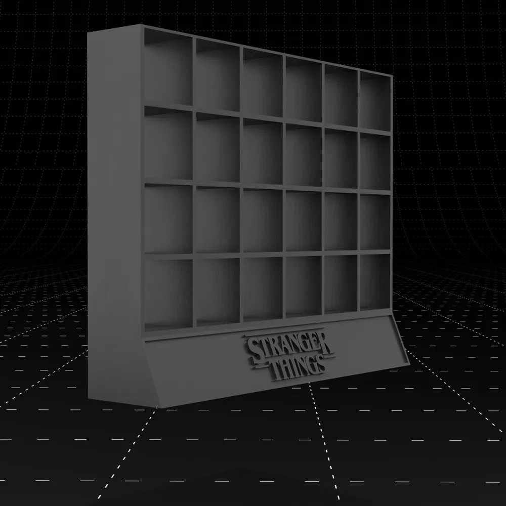 Stranger Things Mini Figures Collection Display Stranger Things Mini Figures Stand – Fan Made - Free 3D Print Model ...