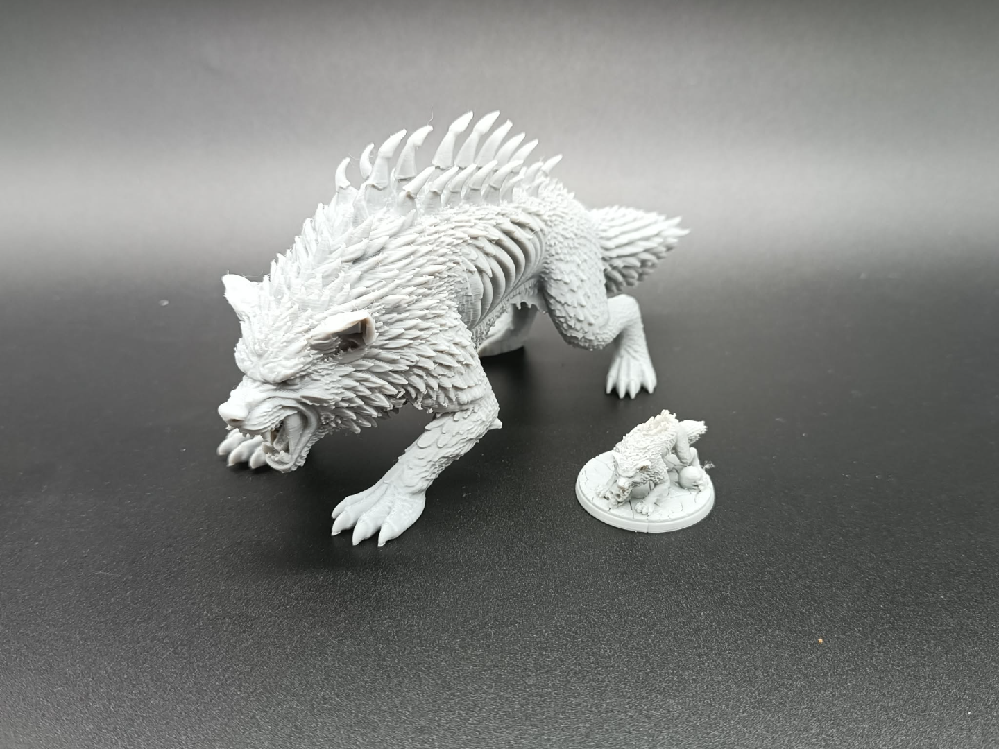 Boneback Warg - DnD Miniature RPG