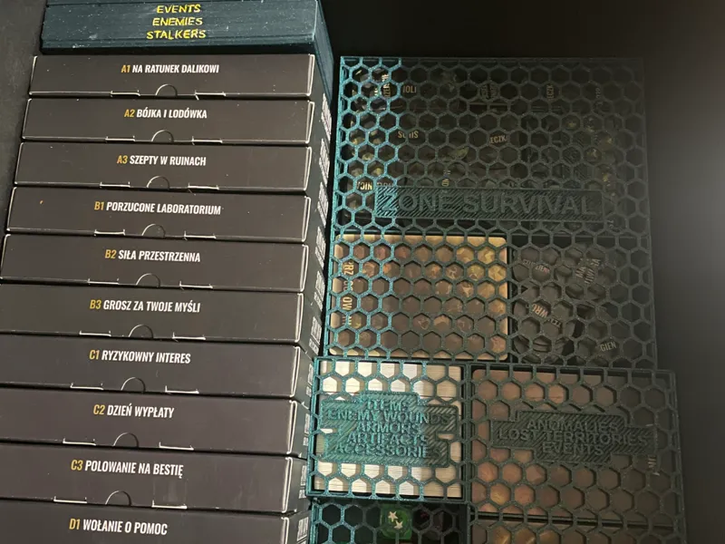STALKER board game insert for SG in base box
