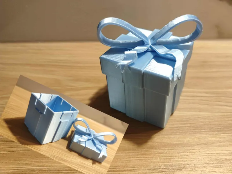 Secret  Stash Christmas Gift Box Ornament