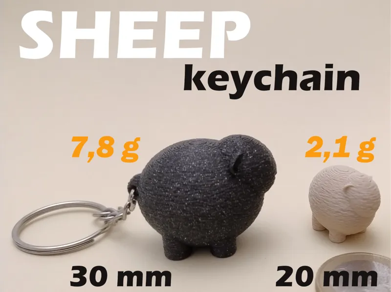 Sheep - keychain 