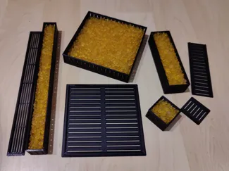 Silica gel box (different sizes) for dryboxes etc.