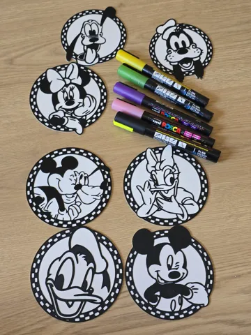 Cuadro decorativo en 3D: Cartoon Friends Coloring Craft Paint DIY Set — vista de referencia 2