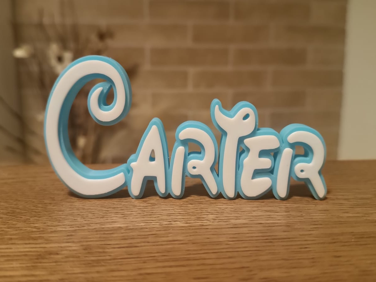 Carter Name Disney Tag