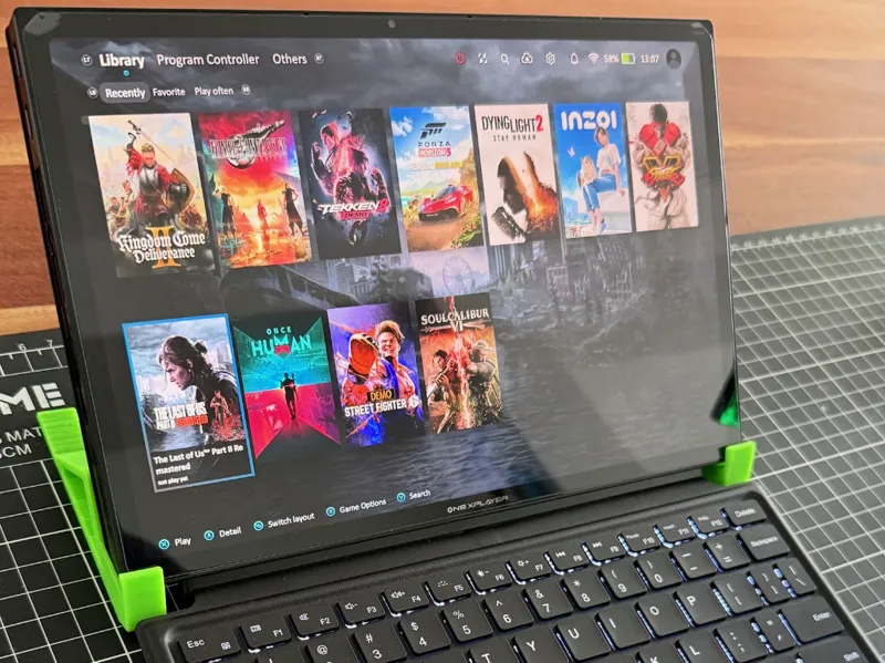 Onexplayer x1 low angled stand