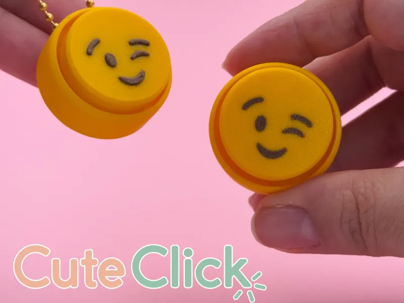 Winking Face – Fidget Clickers Keychains