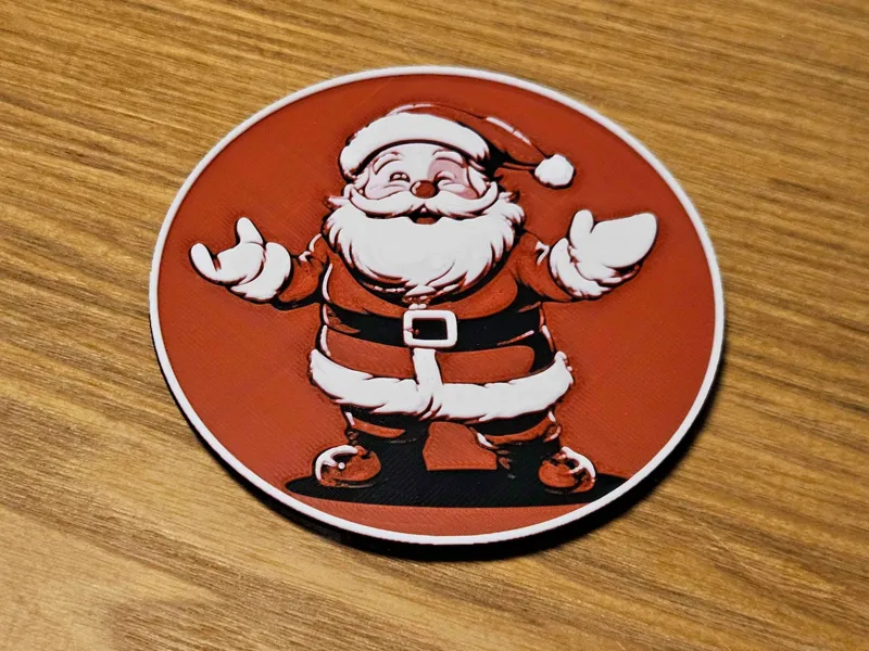 Happy Santa Coaster