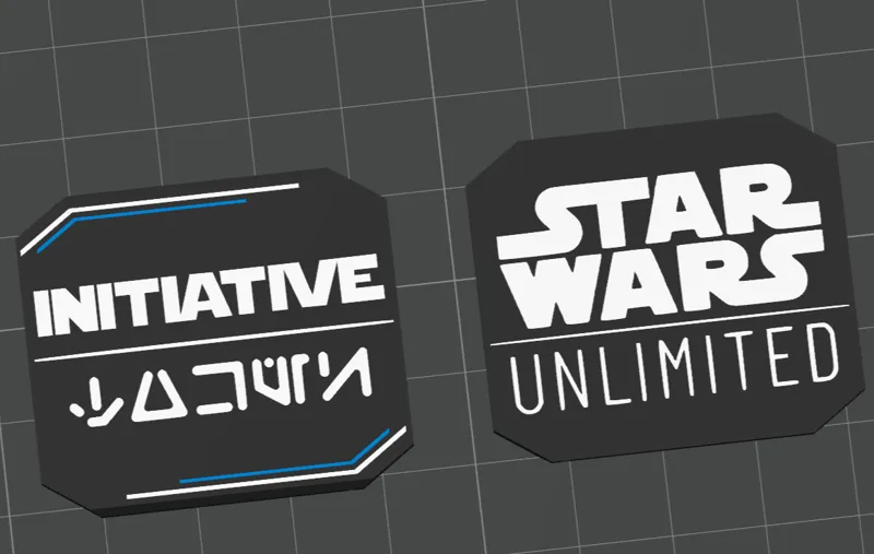 Star Wars Unlimited: double sided Initiative token