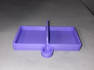Reptile Food, Water, and Calcium Bowl