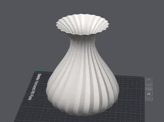 Wavy Spiral Vase