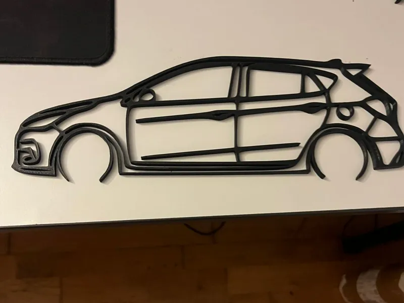 Perodua Myvi Custom Wall art silhouette