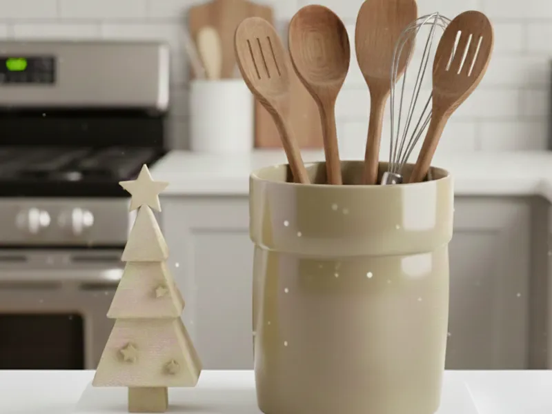 Il portamestolo che porta il Natale in cucina