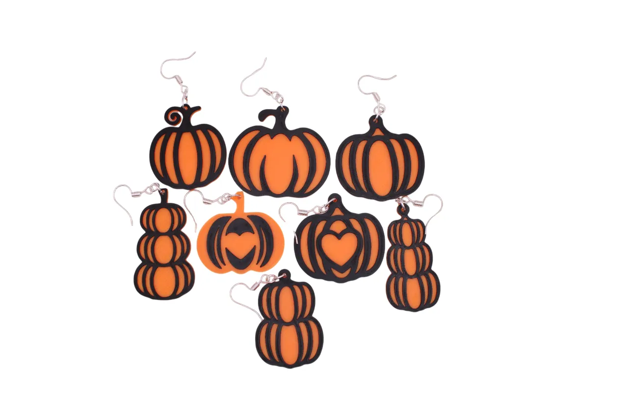 Halloween Earrings pt 2 - Pumpkins 1 view 4
