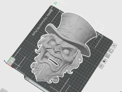 Tiki-Style Haunted Mansion Hatbox Ghost Mask