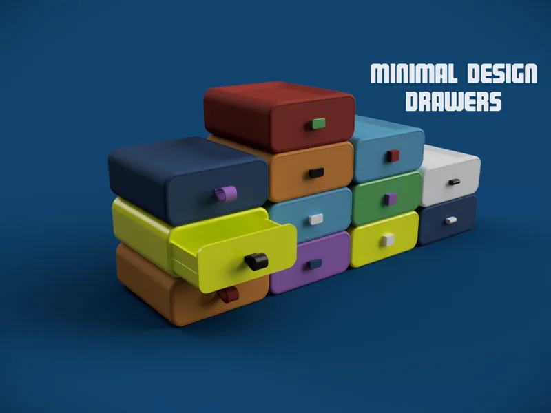 Minimal Design Drawers No supports