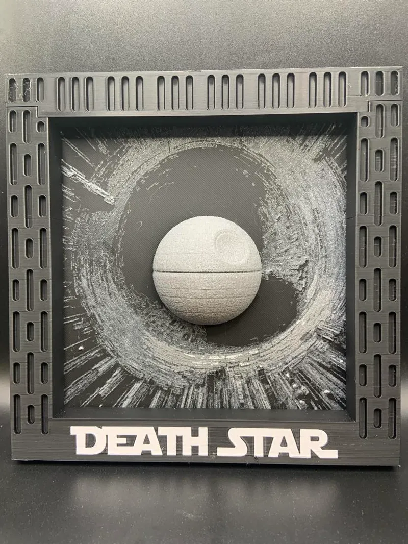 Death Star Meets Black Hole - Frame Only