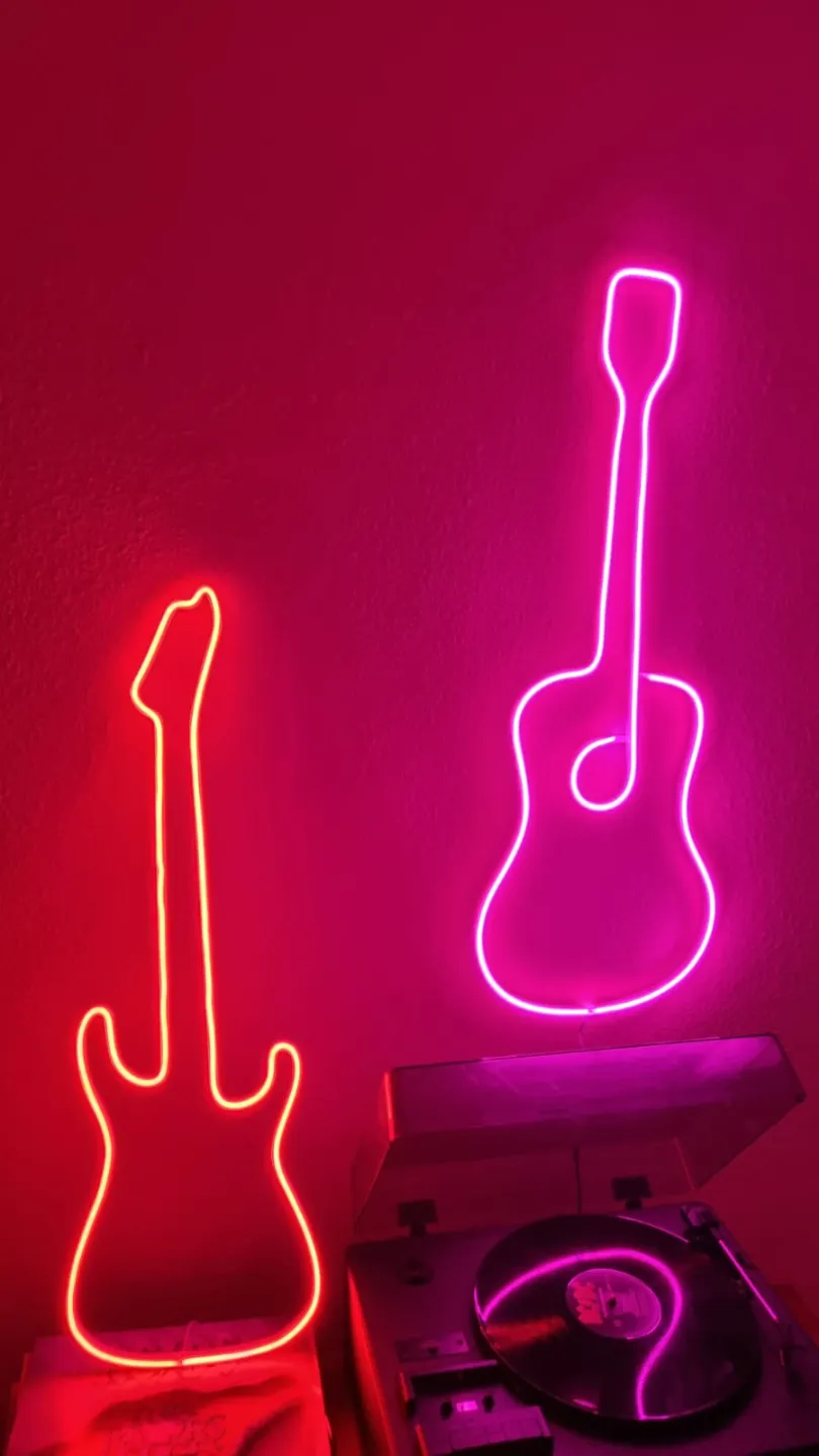 Colección de letreros de neón de guitarra acústica por AlexS - MakerWorld