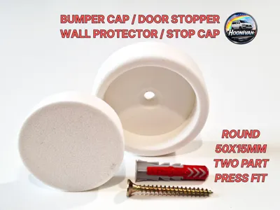 Round bumper cap/door stopper/wall protector.
