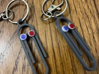Jerry the paperclip keychain