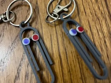 Jerry the paperclip keychain