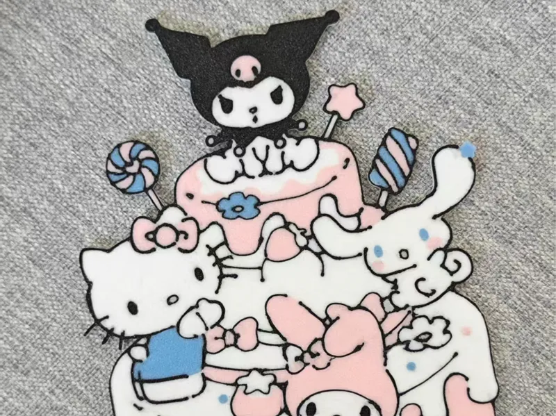 冰箱贴  生日蛋糕   库洛米+玉桂狗+美乐蒂+kitty