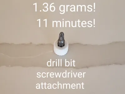 drill bit screwdriver attachment