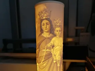 Lithophany of  Madonna della Catena - Litofania 