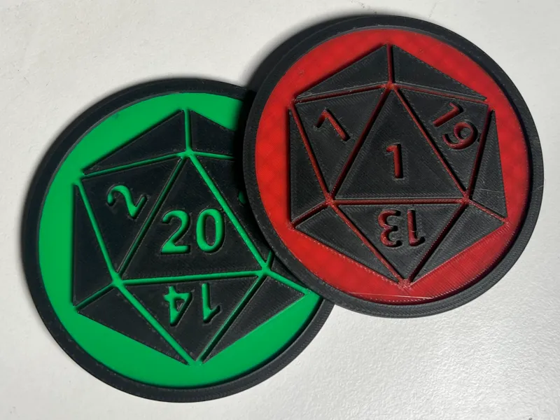 DnD D20 Coaster