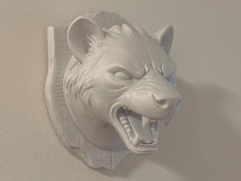 Hyena Head Bust - Wall Mount