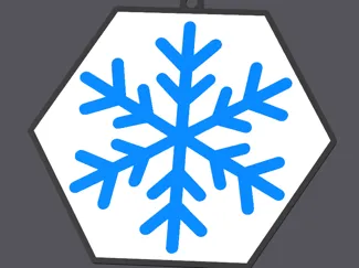 Schnee flocke anhänger