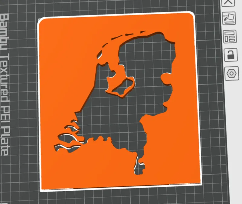 Niederlande / Holland Umriss
