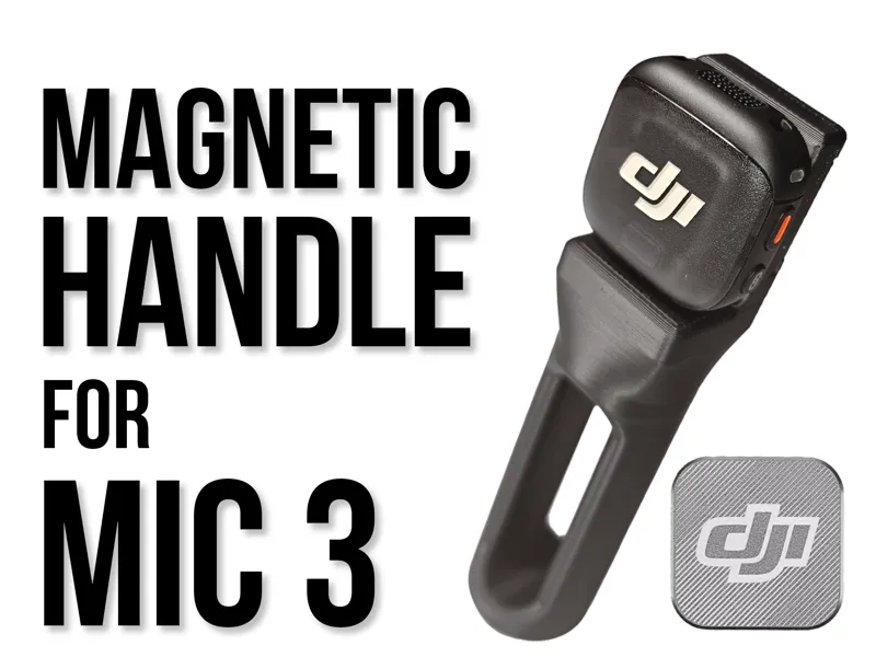 Magnetic DJI Mic 3 Handle (original DJI Magnet)