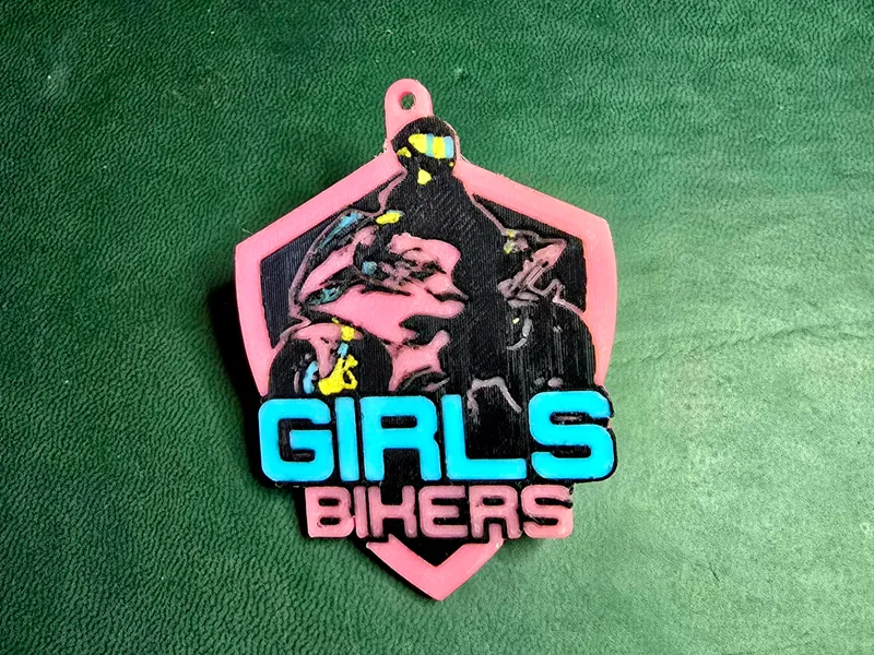 Girls Bikers keychain