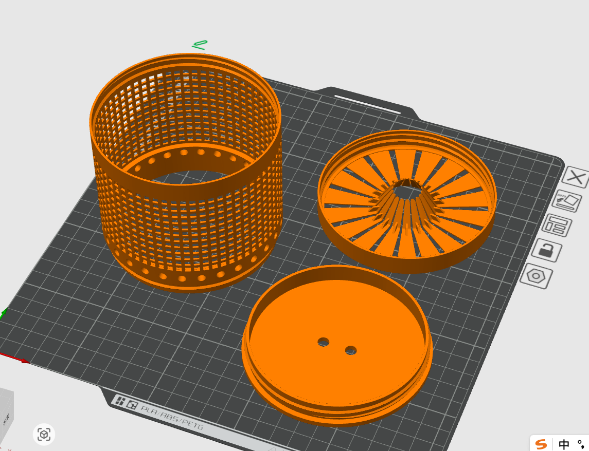 Miniatura 1 do modelo 3D 捕鱼笼-无限延长