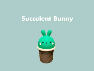Succulent Bunny Container