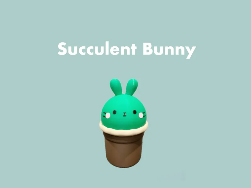 Succulent Bunny Container