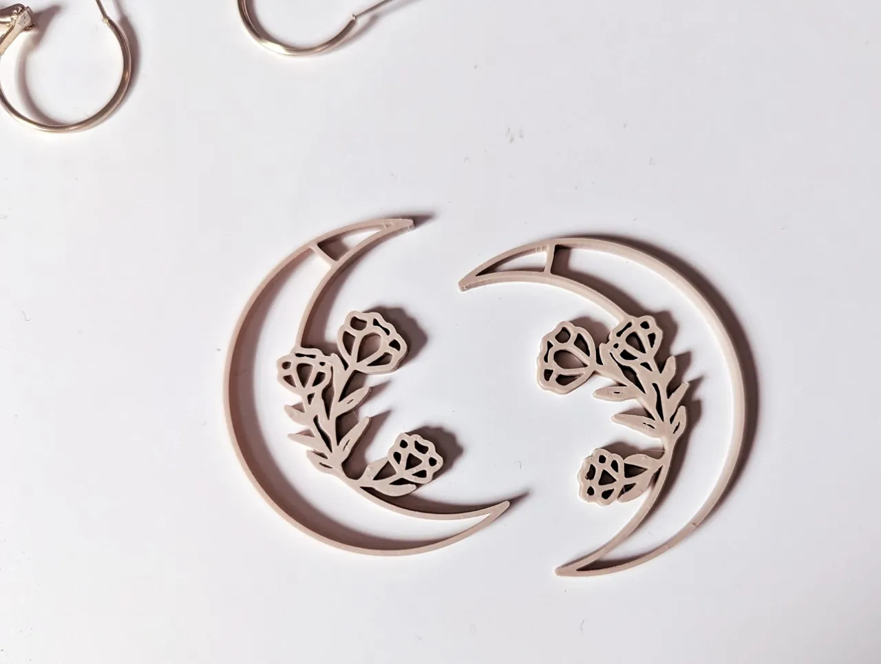 Moon Flower Earrings view 2